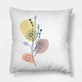 Flower hand draw Pillow