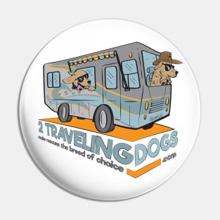 2 Traveling Dogs - Rescue Pin