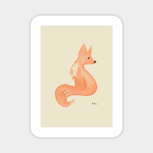 Watercolor Fox Magnet