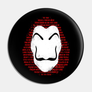 The mask of names Pin