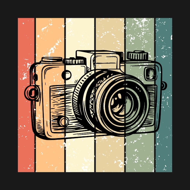 Vintage Colors Retro Photographer Camera by Jedidiah Sousa