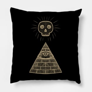 Death watching (gold) Pillow