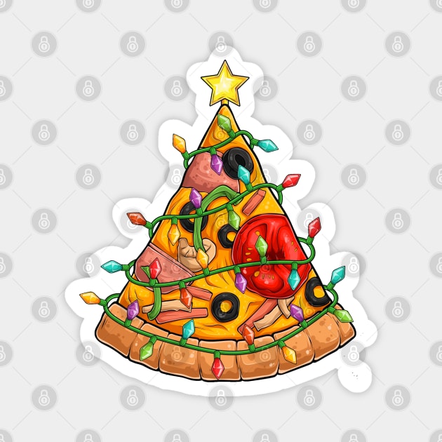 Pizza Christmas Magnet by HolidayBug