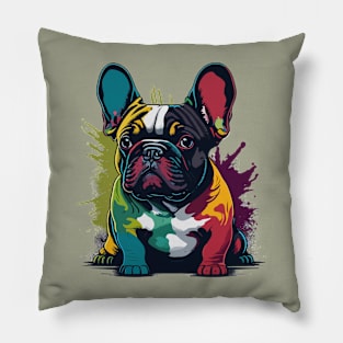 Frenchie Portrait Pillow