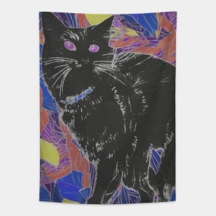 Black Cat Tapestry