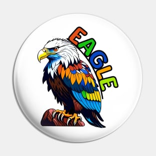 Animal Alphabet - E for Eagle Pin