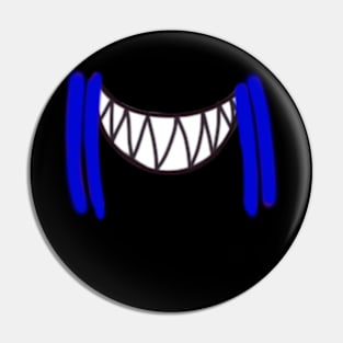 Blue Stripe Shark Mouth Pin