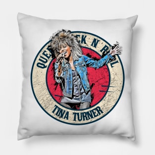 Retro Style Fan Art Design Tina Turner Rock N Roll Pillow