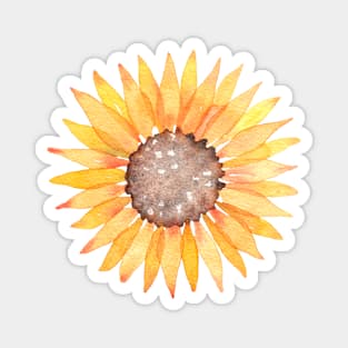 Watercolor Sunflower Magnet