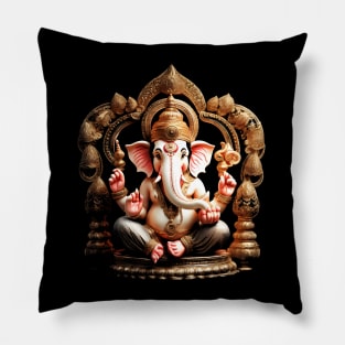 Ganapati Ganesh Chaturthi Hindu Elephant God Photo Pillow