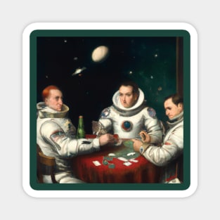 Astronauts Play Poker is Space and NASA Can't Stop Them Magnet