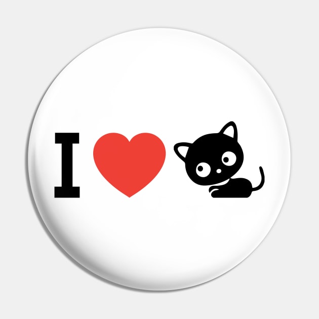 CAT love Lover Pin by JamesBennettBeta