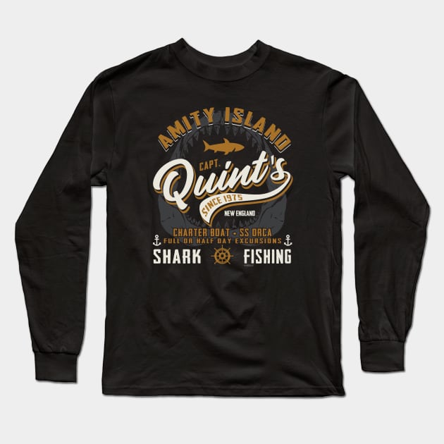 Quint's Shark Fishing Tours Long Sleeve T-Shirt