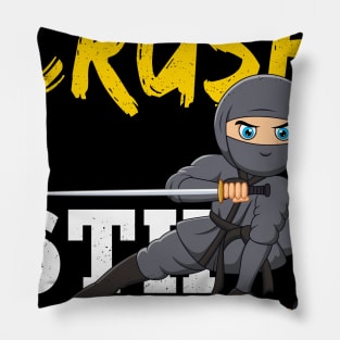 Ninja 6th Grade Rocks Gift First Day of School Pillow