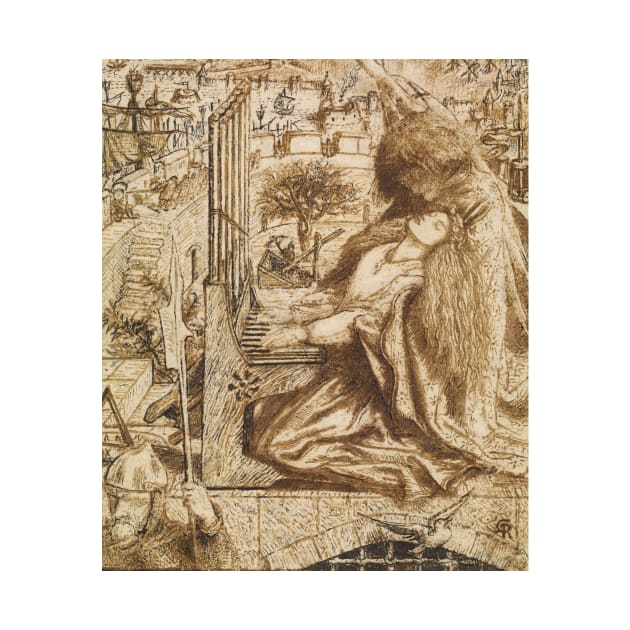 Design for Moxon's Tennyson - Saint Cecilia by Dante Gabriel Rossetti by Classic Art Stall