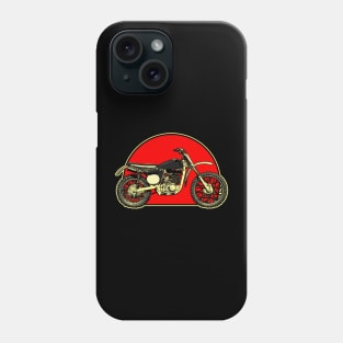 1969 Greeves Griffon 250 Retro Red Circle Motorcycle Phone Case