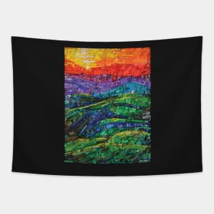 Abstract Hills Tapestry