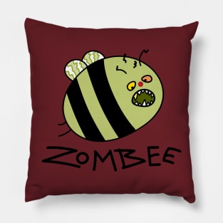 Halloween zombie bee Pillow