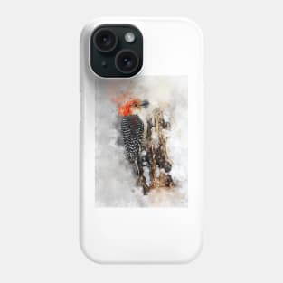 Woodpecker watercolour painting Phone Case
