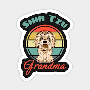 Shih Tzu grandma Shih Tzu Mom Dog Puppy Lover Cute Magnet