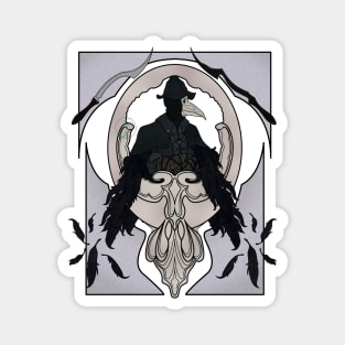 Bloodborne art nouveau - Eileen the Crow Magnet