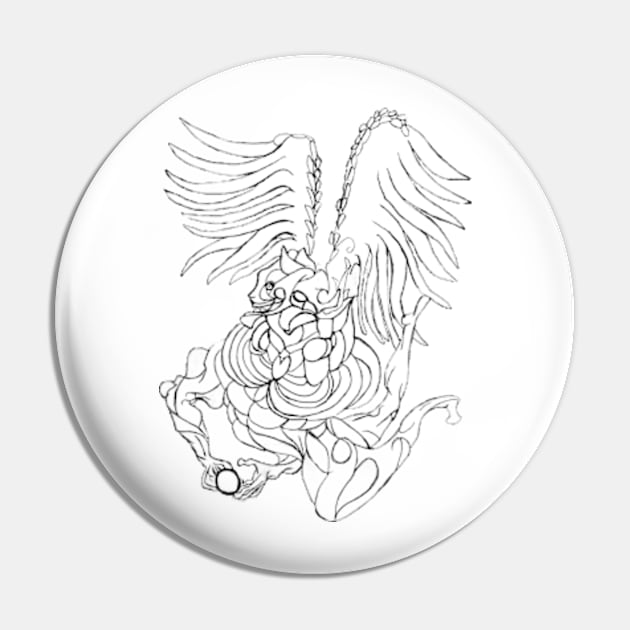 Angel with sphere Pin by sonigque