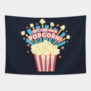 Retro get your own movie popcorn junk food junkie Tapestry