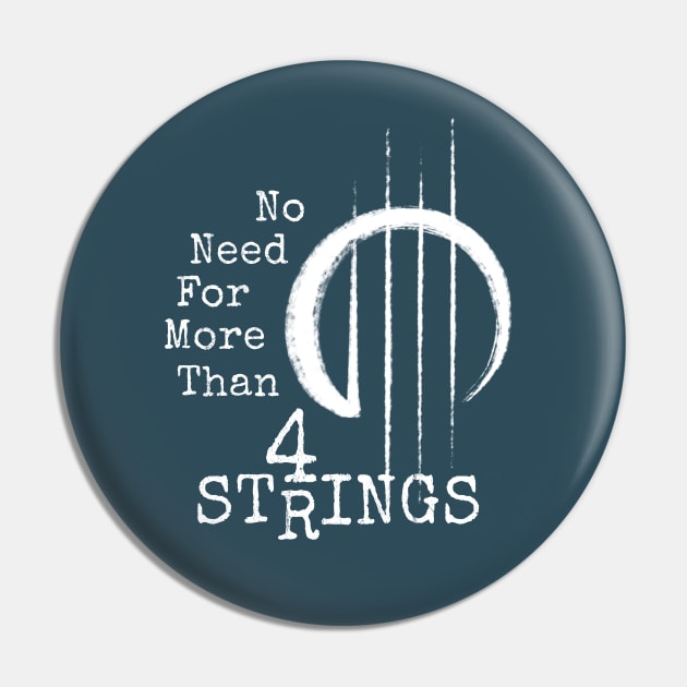 4 Strings Ukulele Bass Violin Pin by SkizzenMonster