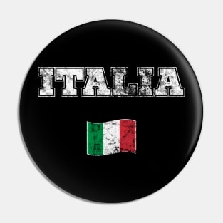 Italy Italia Flag Vintage Sports Gift Pin