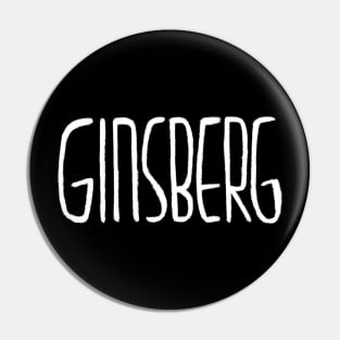 American Writer, Beat Poet, Allen Ginsberg Pin