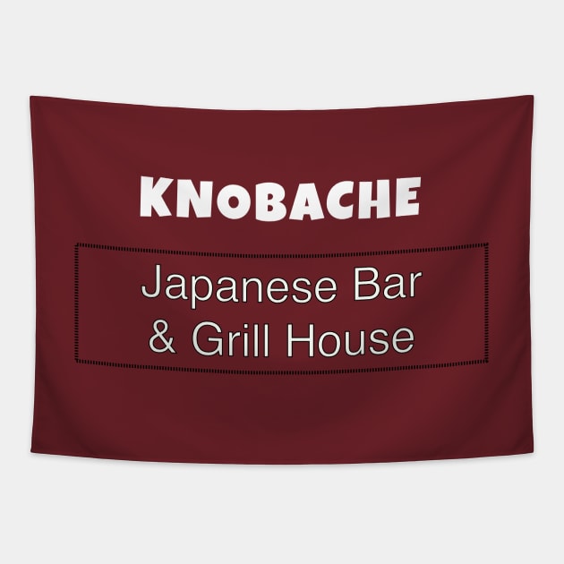 Knobache Bar & Grill Tapestry by Quirky Design Collective