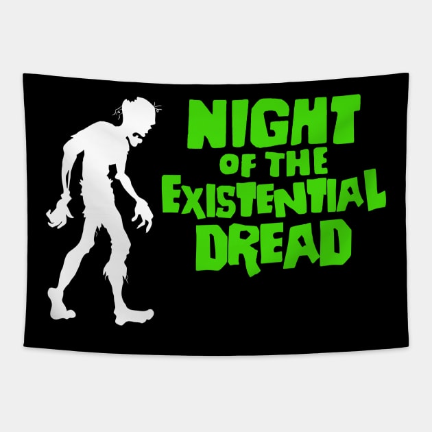 Night of the Existential Dread Tapestry by NinthStreetShirts