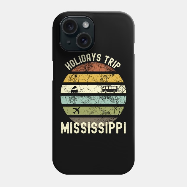 Holidays Trip To Mississippi, Family Trip To Mississippi, Road Trip to Mississippi, Family Reunion in Mississippi, Holidays in Mississippi, Phone Case by DivShot 