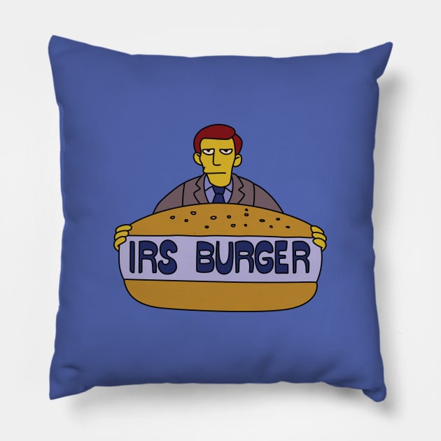 IRS Burger Pillow by saintpetty