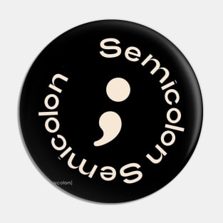 Seventeen Semicolon Pin