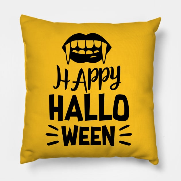 Hello Halloween Pillow by FUNNYTIMES