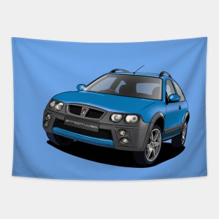 Blue Rover Streetwise car Tapestry