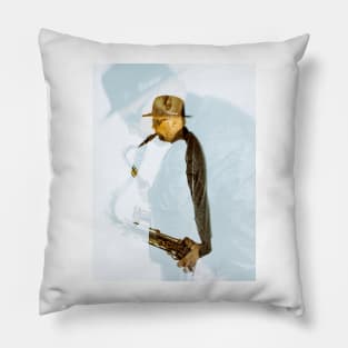 Sax Player Pillow