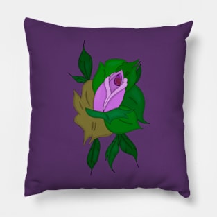 Lovely Drawing of a Flower Pillow