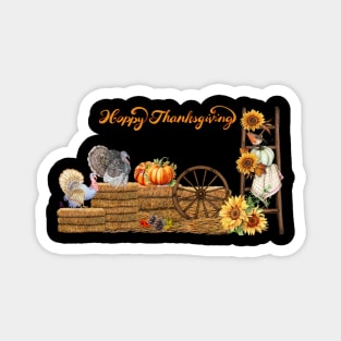 Happy Thanksgiving, Fall Magnet