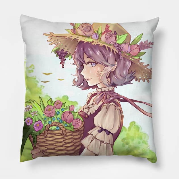 Flower Basket Pillow by blueberry_jia