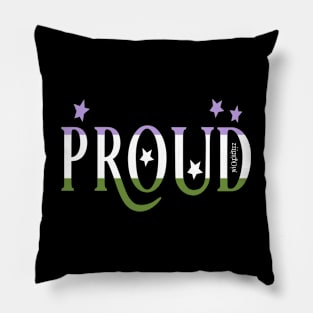 Proud genderqueer Pillow