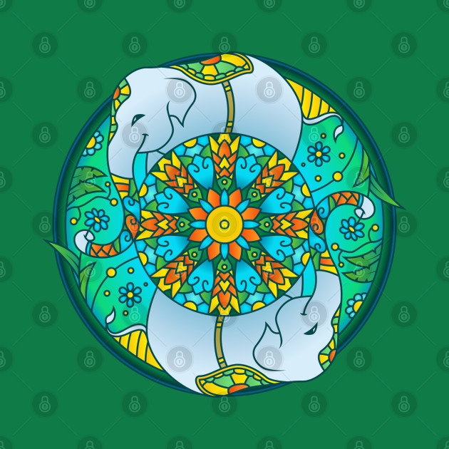 Elephant Mandala by susannefloe