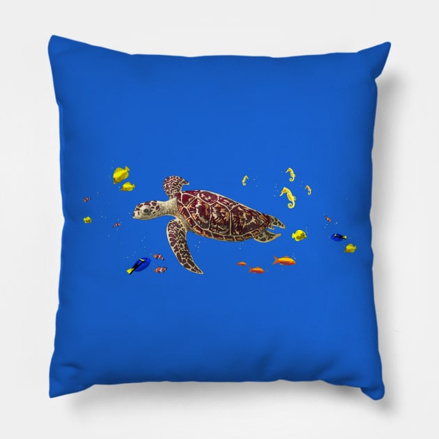 Fauna marina Pillow by JonasEmanuel