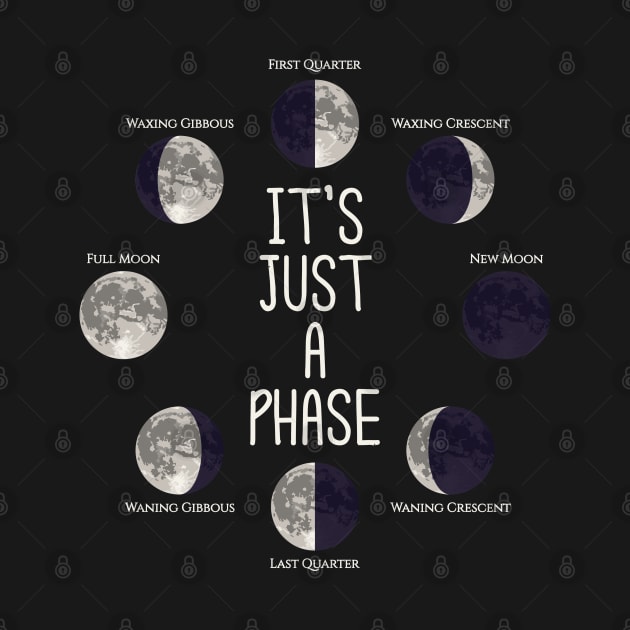 It's Just A Phase Moon Shirt by teepublicdesigns