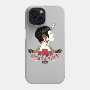 Sugar and Spice Women's Hockey Phone Case