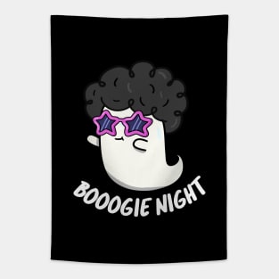 Boo-gie Night Cute Halloween Ghost Pun Tapestry