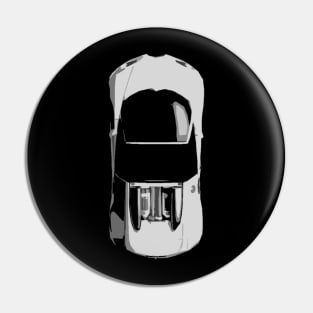 Futuristic Car Abstract Art Pin