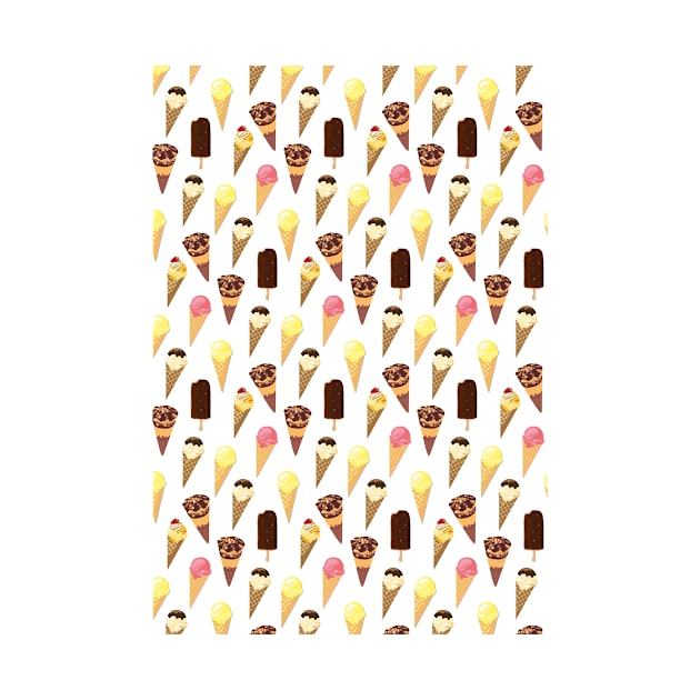 Creamy Ice Cream Pattern by Studio_rhoar