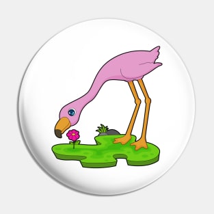 Flamingo Flower Pin